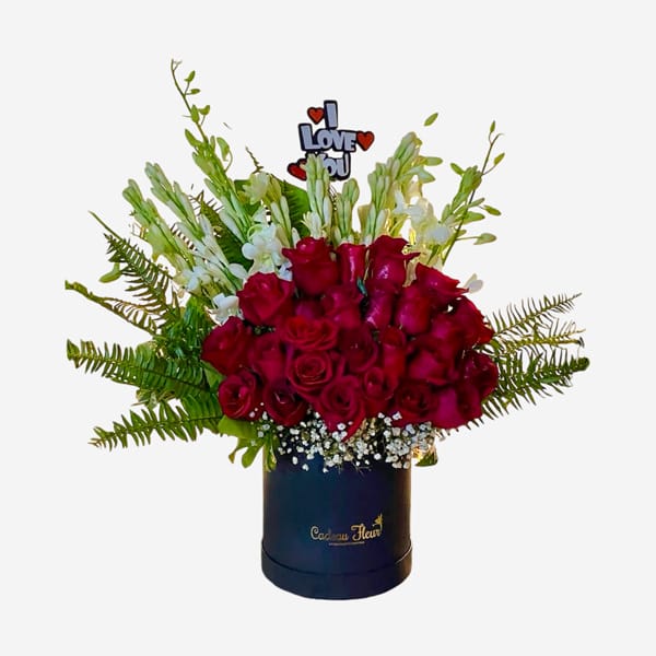 I Love You - Romantic Roses Box