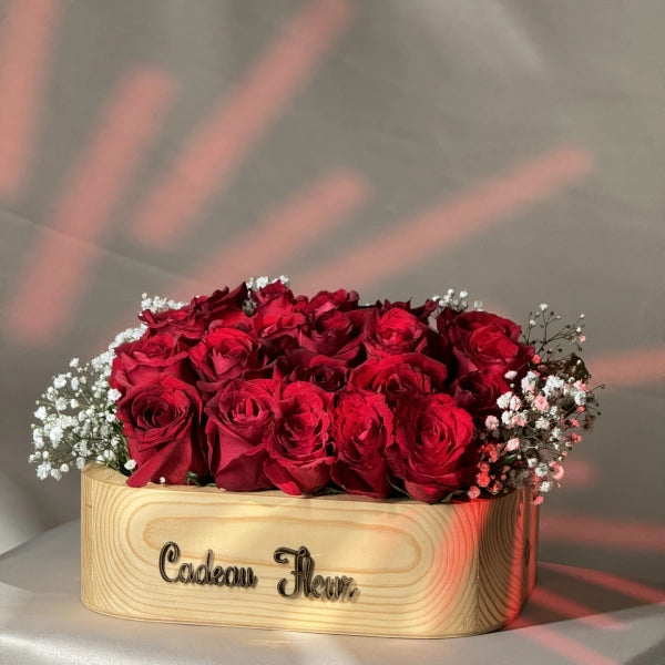 Elegant Floral Wooden Box