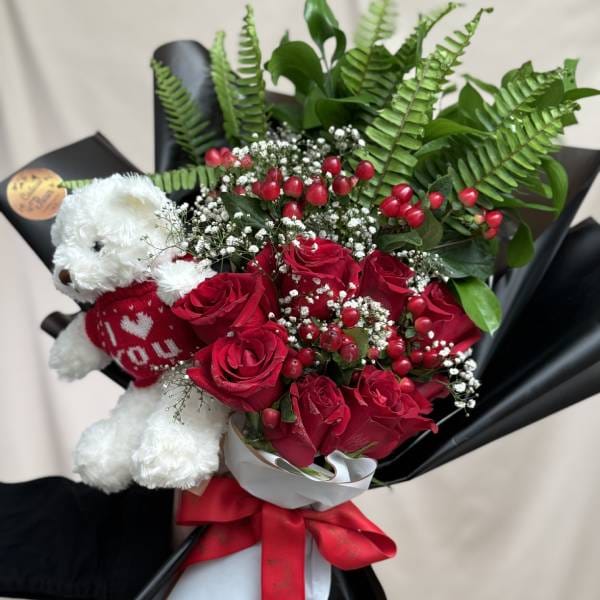 Teddy Love Floral Bouquet
